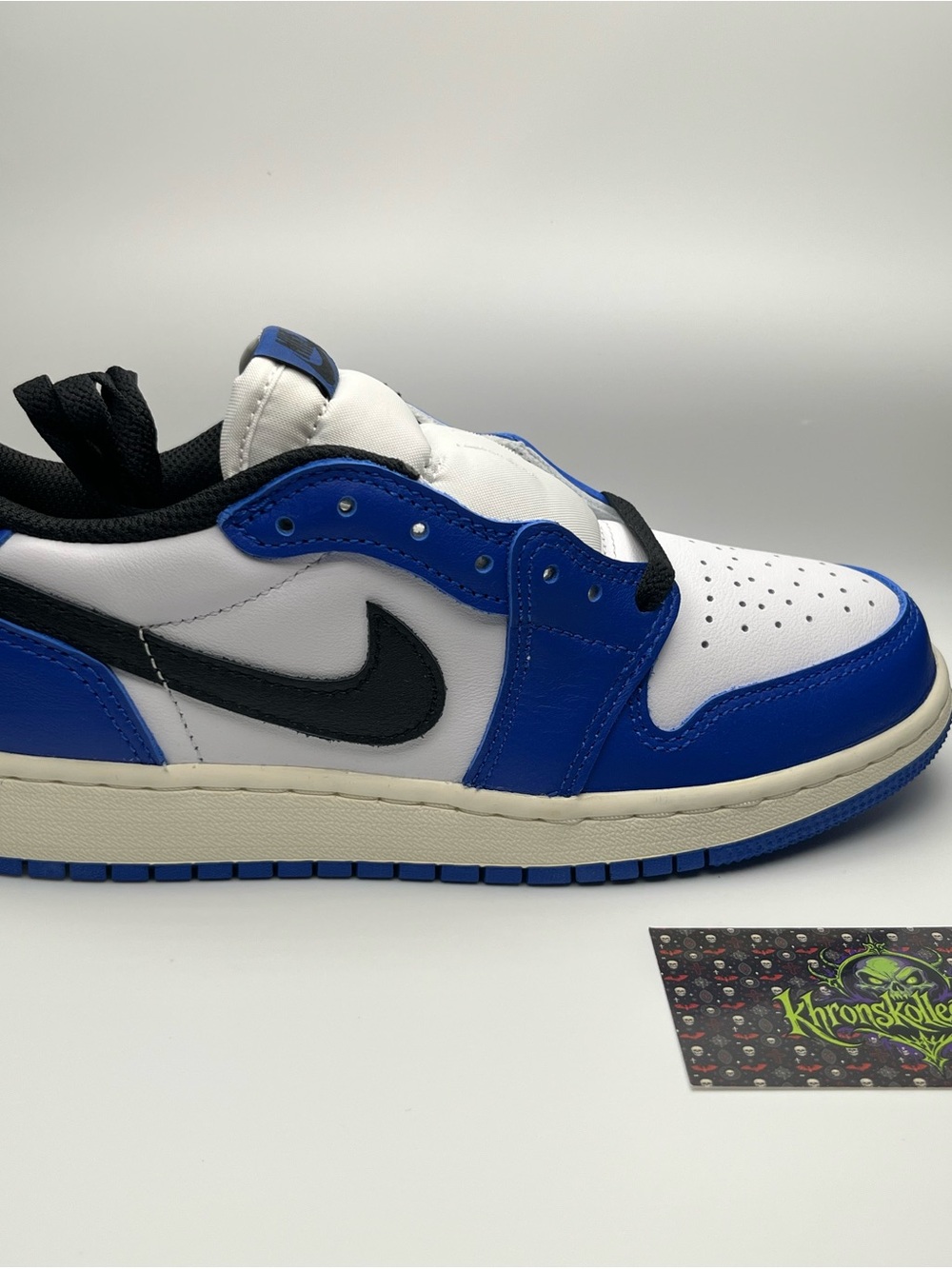 Jordan Air Jordan 1 Retro Low OG (GS) Blue/White/Black Leather 4.5Y